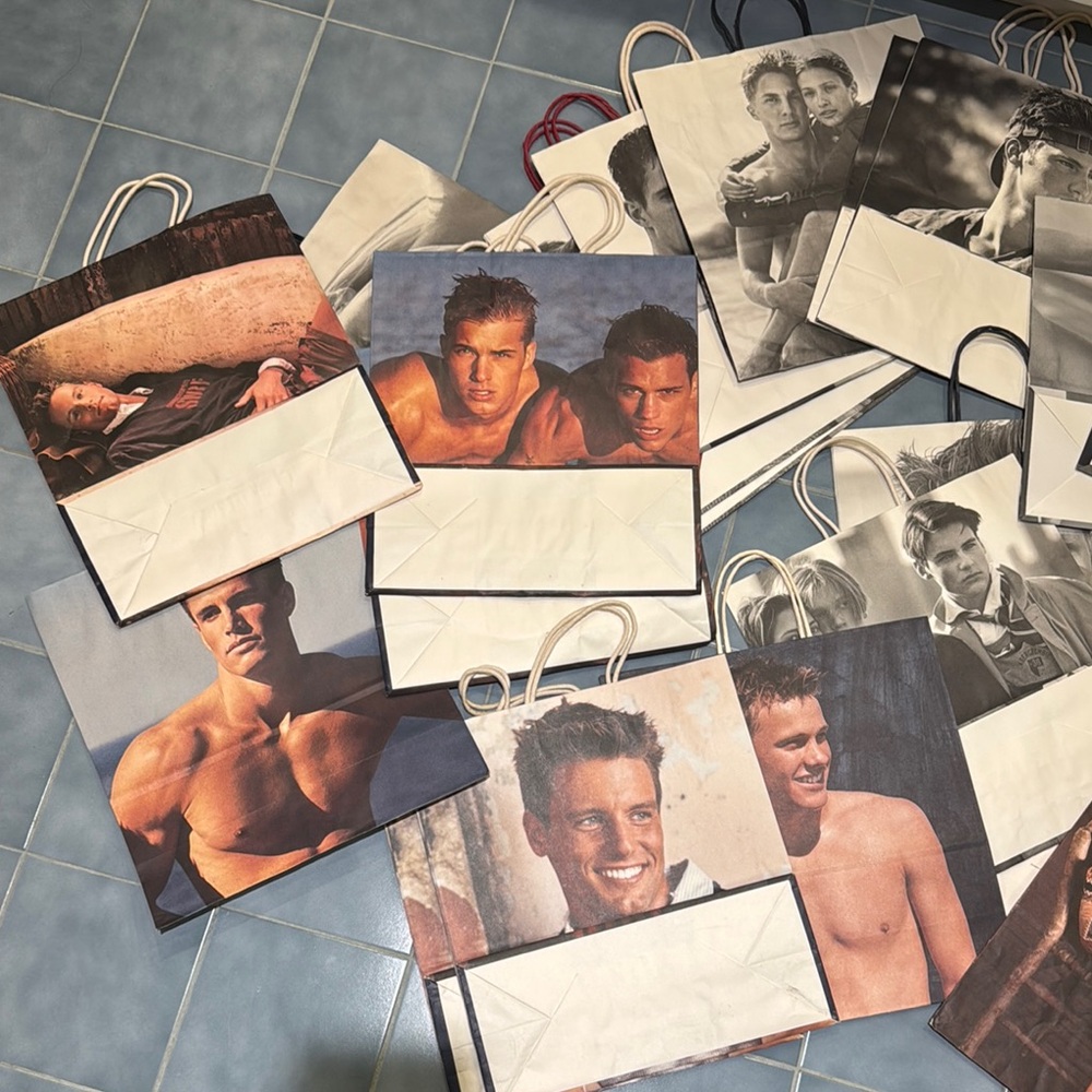 BUNDLE - Abercrombie & Fitch Shopping Bags 2000s